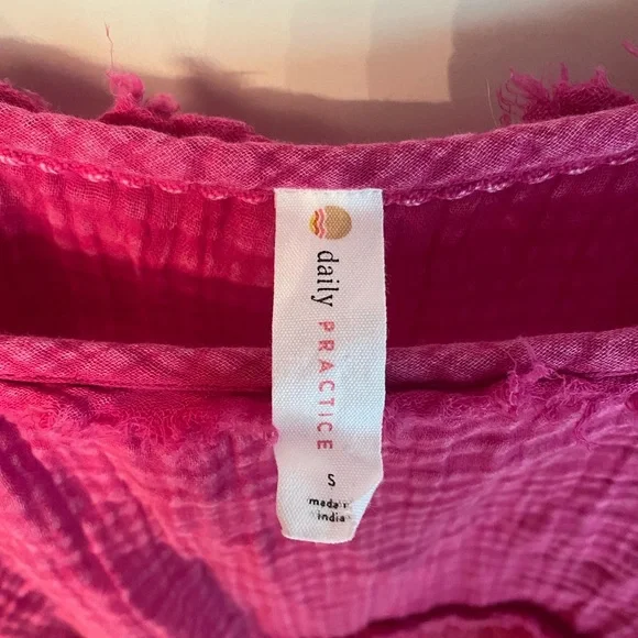 Anthropologie Daily Practice Gauzy Ruffled Top - Picture 5 of 5